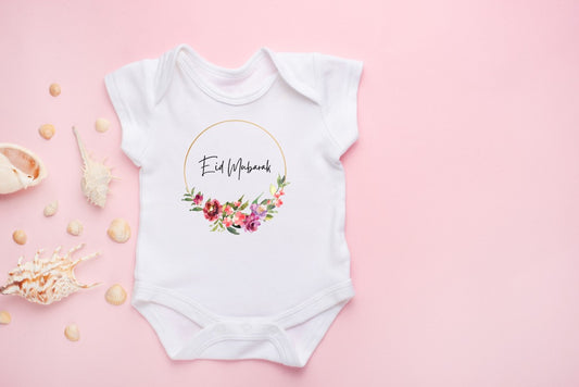 Baby Onesie - Eid Mubarak Floral