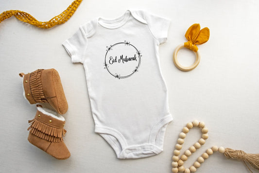 Baby Onesie - Eid Mubarak Circle Star