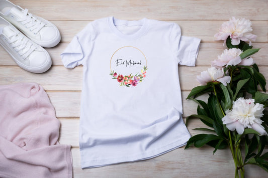 Toddler & Youth T-shirt - Eid Mubarak Floral