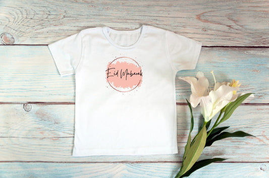 Toddler & Youth T-shirt - Eid Mubarak Pink