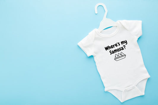 Baby Onesie - Where's my samosa